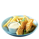 Fish and Chips - 2 Pieces