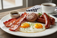 Bacon, Sausage Patty or Links and 2 Eggs