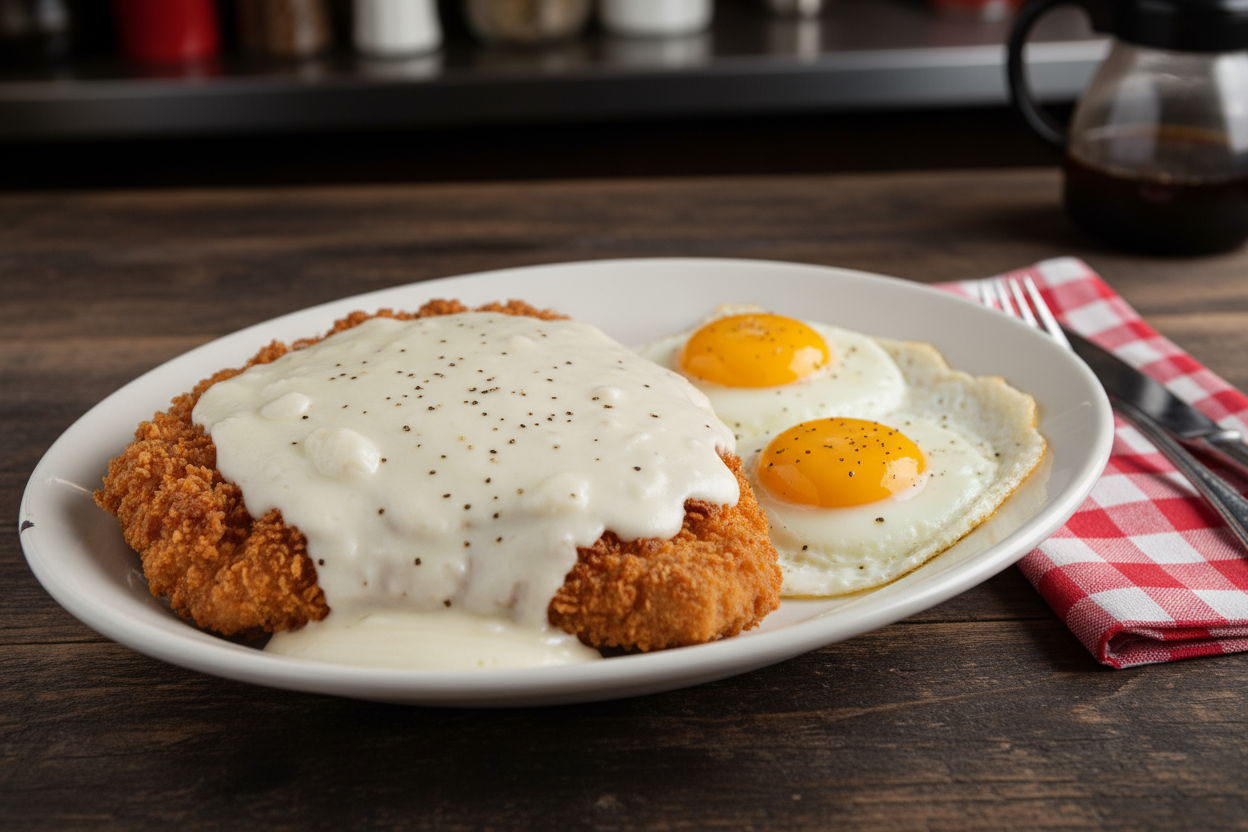 Chicken Fried Steak and 2 Eggs